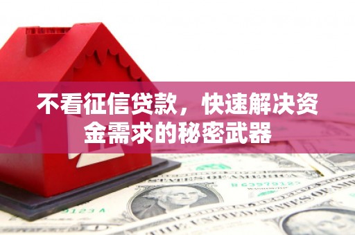 石岐不看征信贷款，快速解决资金需求的秘密武器