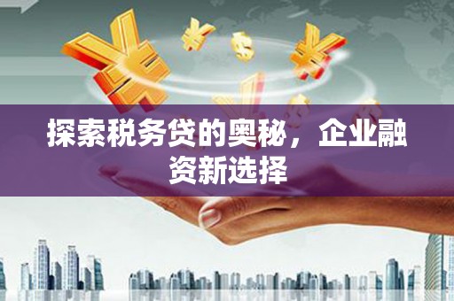 石岐探索税务贷的奥秘，企业融资新选择
