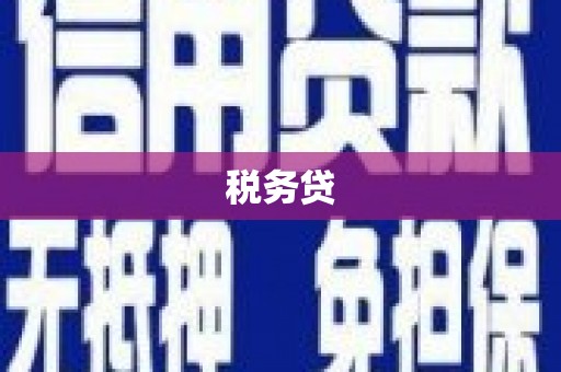 石岐税务贷