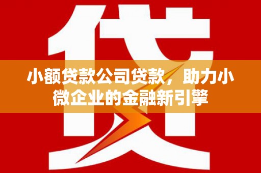 石岐小额贷款公司贷款，助力小微企业的金融新引擎
