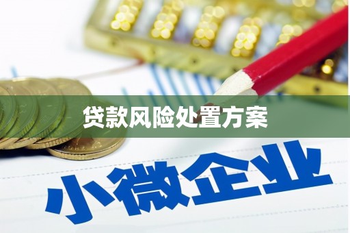 石岐贷款风险处置方案